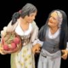 Immagine di Nonna con Nipote cm 16 (6,3 inch) Presepe Siciliano Velardita in Terracotta 