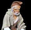 Picture of Uncle Gennaro warming his hands Velardita Nativity 16 cm (6,3 inch) sicilian terracotta 