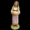 Imagen de Mujer con cesta de huevos cm 21 (8,3 inch) Pesebre Siciliano Velardita en terracota 