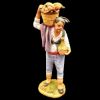 Picture of Shepherd with pumpkins cm 21 (8,3 inch) Velardita Sicilian Nativity in Terracotta 