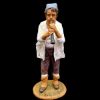 Picture of Shepherd with flute cm 21 (8,3 inch) Velardita Sicilian Nativity in Terracotta 