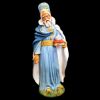 Picture of White Wise King cm 21 (8,3 inch) Velardita Sicilian Nativity in Terracotta 