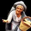 Picture of Hunchbacked old woman with basket cm 21 (8,3 inch) Velardita Sicilian Nativity in Terracotta 