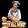 Picture of Fruit seller Shepherd cm 21 (8,3 inch) Velardita Sicilian Nativity in Terracotta 