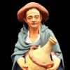 Picture of Shepherd with Demijohn cm 21 (8,3 inch) Velardita Sicilian Nativity in Terracotta