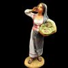 Picture of Woman with Cauliflower Basket cm 21 (8,3 inch) Velardita Sicilian Nativity in Terracotta