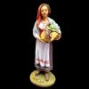 Picture of Woman with Grape Basket cm 21 (8,3 inch) Velardita Sicilian Nativity in Terracotta