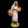 Picture of Woman with Basket and Pitcher cm 21 (8,3 inch) Velardita Sicilian Nativity in Terracotta