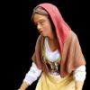 Picture of Woman feeding Hens cm 21 (8,3 inch) Velardita Sicilian Nativity in Terracotta