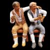 Picture of Drunk Man 1 for Tavern Group cm 21 (8,3 inch) Velardita Sicilian Nativity in Terracotta