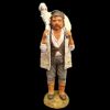 Picture of Shepherd with sheep on his Shoulders Velardita Nativity 16 cm (6,3 inch) sicilian terracotta 