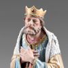 Picture of Wise King kneeling with Crown Rustika Nativity 12 cm (4,7 inch) wood & fabric