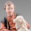 Immagine di Bambino seduto con Agnello Presepe Rustika 40 cm legno e stoffa