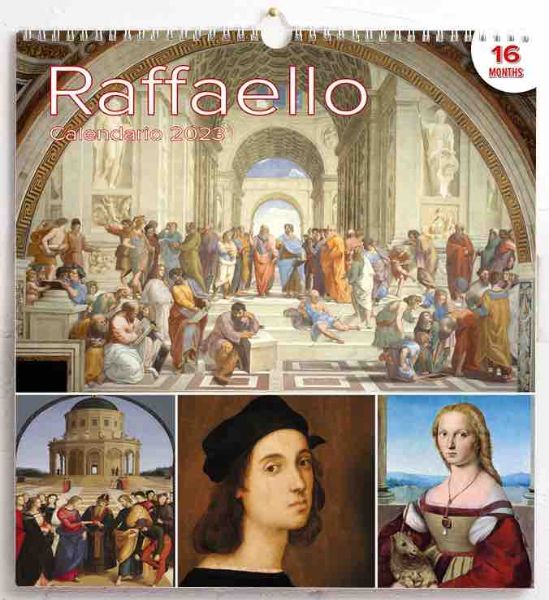 Raphael (Raffaello Sanzio) 2023 wall Calendar cm 31x33 (12,2x13 in
