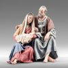 Picture of Holy Family Nativity Set 02 10 cm (3,9 inch) Immanuel dressed Nativity Scene oriental style Val Gardena wood statues fabric clothes