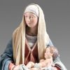 Picture of Holy Family Nativity Set 04 10 cm (3,9 inch) Immanuel dressed Nativity Scene oriental style Val Gardena wood statues fabric clothes