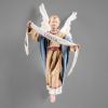 Immagine di Angioletto Gloria da appendere 12 cm (4,7 inch) Presepe vestito Immanuel stile orientale statua in legno Val Gardena abiti in stoffa