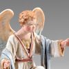 Immagine di Angioletto in ginocchio 12 cm (4,7 inch) Presepe vestito Immanuel stile orientale statua in legno Val Gardena abiti in stoffa