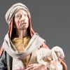 Immagine di Pastore con Agnello in braccio Presepe Immanuel 30 cm legno e stoffa