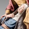 Picture of Mary, Magdalene and Apostle John 10 cm (3,9 inch) Immanuel dressed Nativity Scene oriental style Val Gardena wood statues fabric clothes