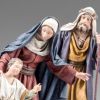 Picture of Christ among the Doctors 10 cm (3,9 inch) Immanuel dressed Nativity Scene oriental style Val Gardena wood statues fabric clothes