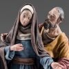 Picture of Mary and Apostle John 14 cm (5,5 inch) Immanuel dressed Nativity Scene oriental style Val Gardena wood statues fabric clothes