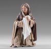 Picture of Veronica wipes the face of Jesus 20 cm (7,9 inch) Immanuel dressed Nativity Scene oriental style Val Gardena wood statues fabric clothes