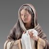 Picture of Veronica wipes the face of Jesus 20 cm (7,9 inch) Immanuel dressed Nativity Scene oriental style Val Gardena wood statues fabric clothes