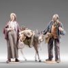 Picture of Harborage search 30 cm (11,8 inch) Rustika wooden Nativity in peasant style with fabric clothes