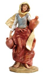 Picture of Shepherdess with Amphoras cm 45 (18 Inch) Fontanini Nativity Statue hand painted Plastic