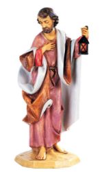 Immagine di San Giuseppe cm 52 (20 Inch) Presepe Fontanini Statua per Esterno in Resina dipinta a mano
