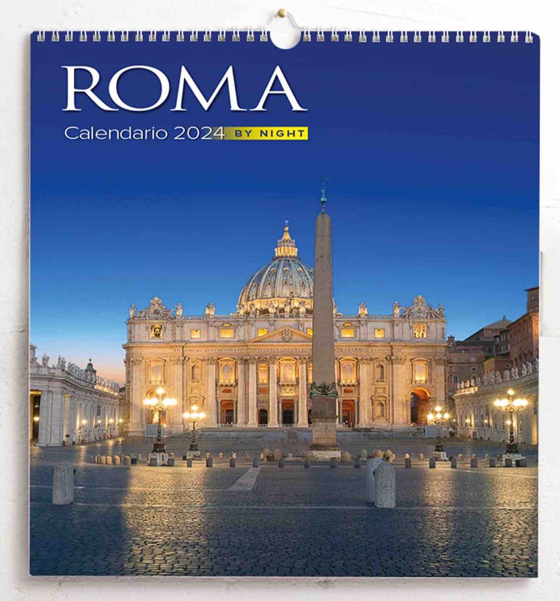 St Pierre Rome by night Calendrier mural 2025 cm 31x33