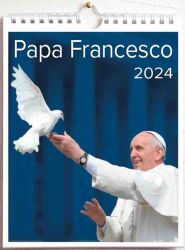 Pope Francis 2024 wall Calendar cm 31x33 (12,2x13 in) 16 months