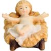 Picture of Infant Jesus with Cradle cm 12 (4,7 inch) Matteo Nativity Scene Oriental style oil colours Val Gardena wood