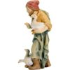 Immagine di Pastore con Anatre cm 56 (22,0 inch) Presepe Matteo stile orientale colori ad olio in legno Val Gardena