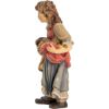 Immagine di Pastorella con Bambino Presepe Matteo 10 cm legno colori a olio