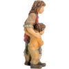 Immagine di Pastorella con Bambino Presepe Matteo 10 cm legno colori a olio