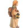 Picture of Shepherd with Wheat and Lantern cm 18 (7,1 inch) Matteo Nativity Scene Oriental style oil colours Val Gardena wood