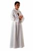 Picture of MADE TO MEASURE  BEST PRICE - First Communion Alb unisex with large hood Polyester Liturgical Tunic