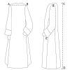 Picture of MADE TO MEASURE - First Communion wide Alb for Girl with cincture pure Polyester Liturgical Tunic