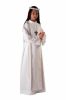 Picture of MADE TO MEASURE - First Communion Alb unisex turned Collar golden Trim Scapular Polyester Tunic