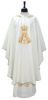 Picture of Marian Chasuble in Vatican fabric with gold embroidery - Ivory