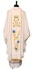 Picture of Silk Marian Chasuble with richly embroidered orphrey - Cream