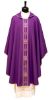 Imagen de Casulla tela Vaticana con fino galón delante - Marfil, Morado, Rojo, Verde, Blanco, Rosa