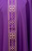 Imagen de Casulla tela Vaticana con fino galón delante - Marfil, Morado, Rojo, Verde, Blanco, Rosa