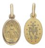 Picture of Our Lady of Graces Regina sine labe originali concepta o.p.n. Coining Sacred Oval Medal Pendant gr 1,4 Yellow Gold 18k Unisex Woman Man