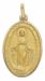 Imagen de Virgen María Nuestra Señora Milagrosa Regina sine labe originali concepta o.p.n. Medalla Colgante oval Acuñación gr 4,9 Oro amarillo 18kt Unisex Mujer Hombre