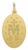 Picture of Our Lady of Graces Regina sine labe originali concepta o.p.n. Coining Sacred Oval Medal Pendant gr 4,9 Yellow Gold 18k Unisex Woman Man