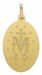 Picture of Our Lady of Graces Regina sine labe originali concepta o.p.n. Coining Sacred Oval Medal Pendant gr 4,9 Yellow Gold 18k Unisex Woman Man