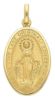 Immagine di Madonna Miracolosa Regina sine labe originali concepta o.p.n. Medaglia Sacra Pendente ovale Conio gr 12,5 Oro giallo 18kt Unisex Donna Uomo